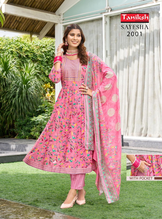 Sayesha Vol 2 By Taniksh Printed Designer Kurti With Bottom Dupatta Wholesale Price In Surat
